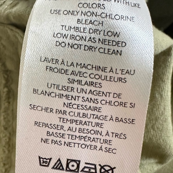 NWOT Free People Sweet Talk Chinos- Dried Aloe- size 10 - Picture 10 of 10